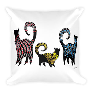 CASHMERE CATS Square Pillow - COOOL CATS