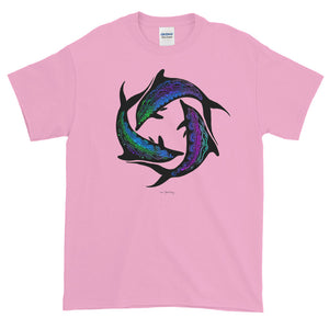 DOLPHIN CIRCLE Short-Sleeve T-Shirt - COOOL CATS