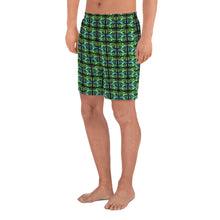 Green Sharks Men's Athletic Long Shorts