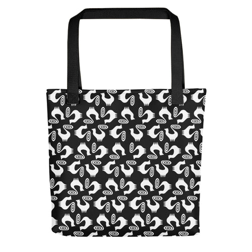 BLACK SNOOTY PATTERN Tote bag - COOOL CATS