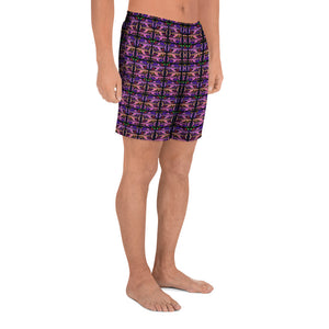 Red Violet Sharks Men's Athletic Long Shorts