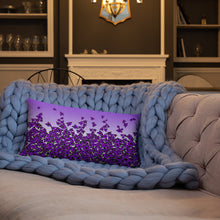 Purple Bed of Roses designer Basic Pillow by John A. Conroy