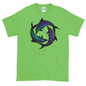 DOLPHIN CIRCLE Short-Sleeve T-Shirt - COOOL CATS