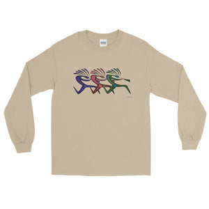 RUNNING KOKOPELLI Long Sleeve T-Shirt - COOOL CATS