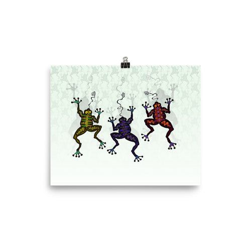 DANCING FROGS Poster - COOOL CATS