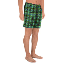 Green Sharks Men's Athletic Long Shorts