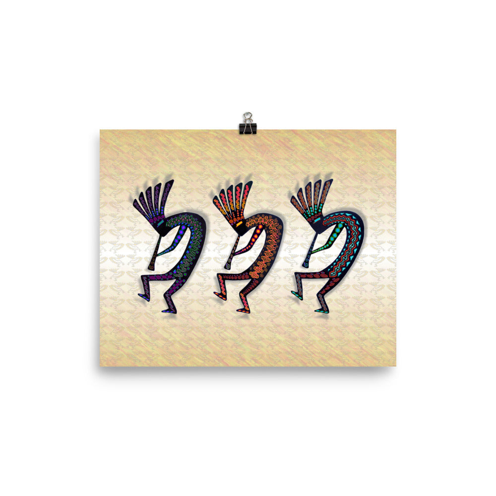 THREE KOKOPELLI Poster - COOOL CATS