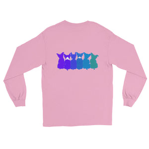 BLUE BOSTONS (2 SIDED) Long Sleeve T-Shirt - COOOL CATS