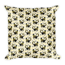 GOLD CAT COCKTAILS Square Pillow - COOOL CATS
