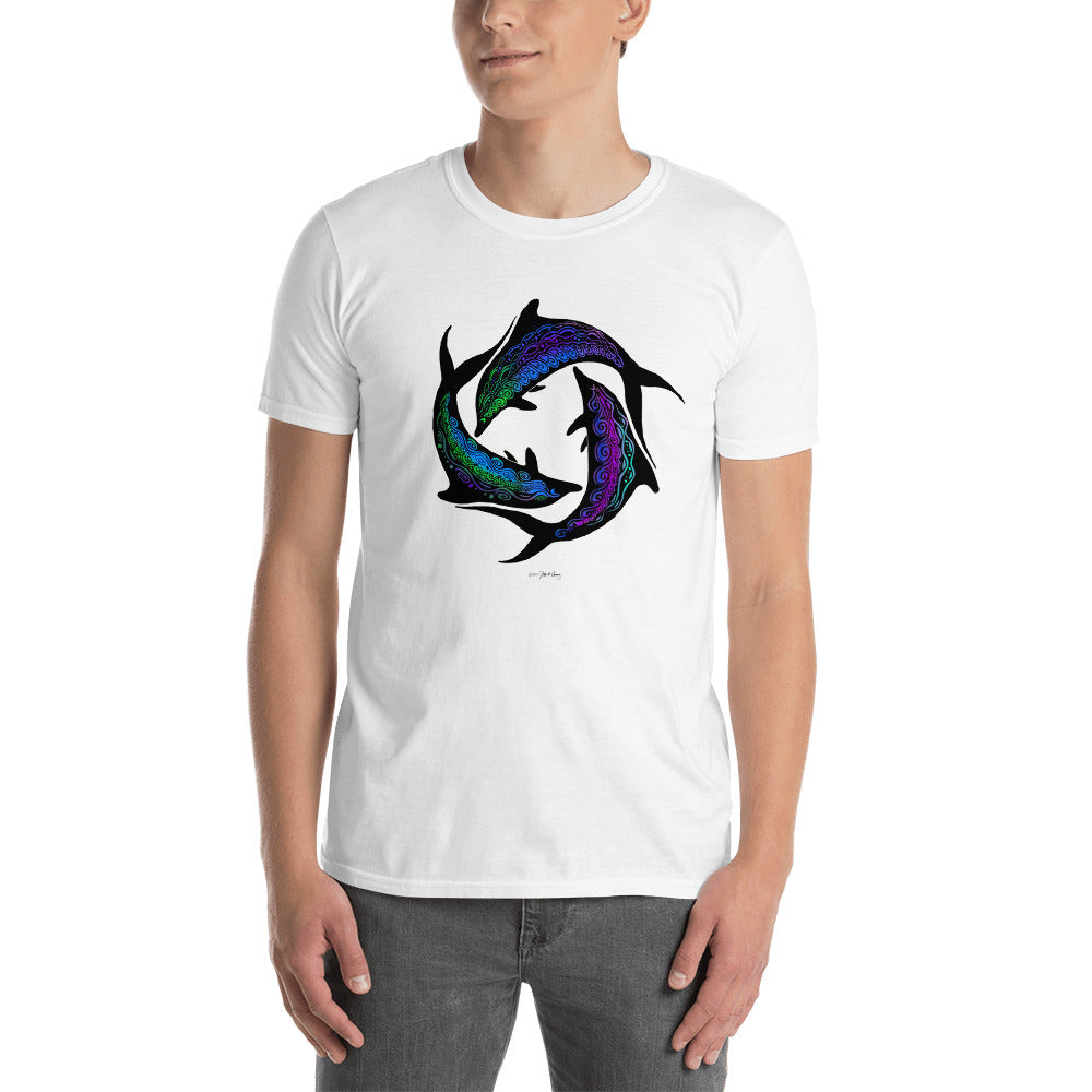 DOLPHIN CIRCLE Short-Sleeve Unisex T-Shirt