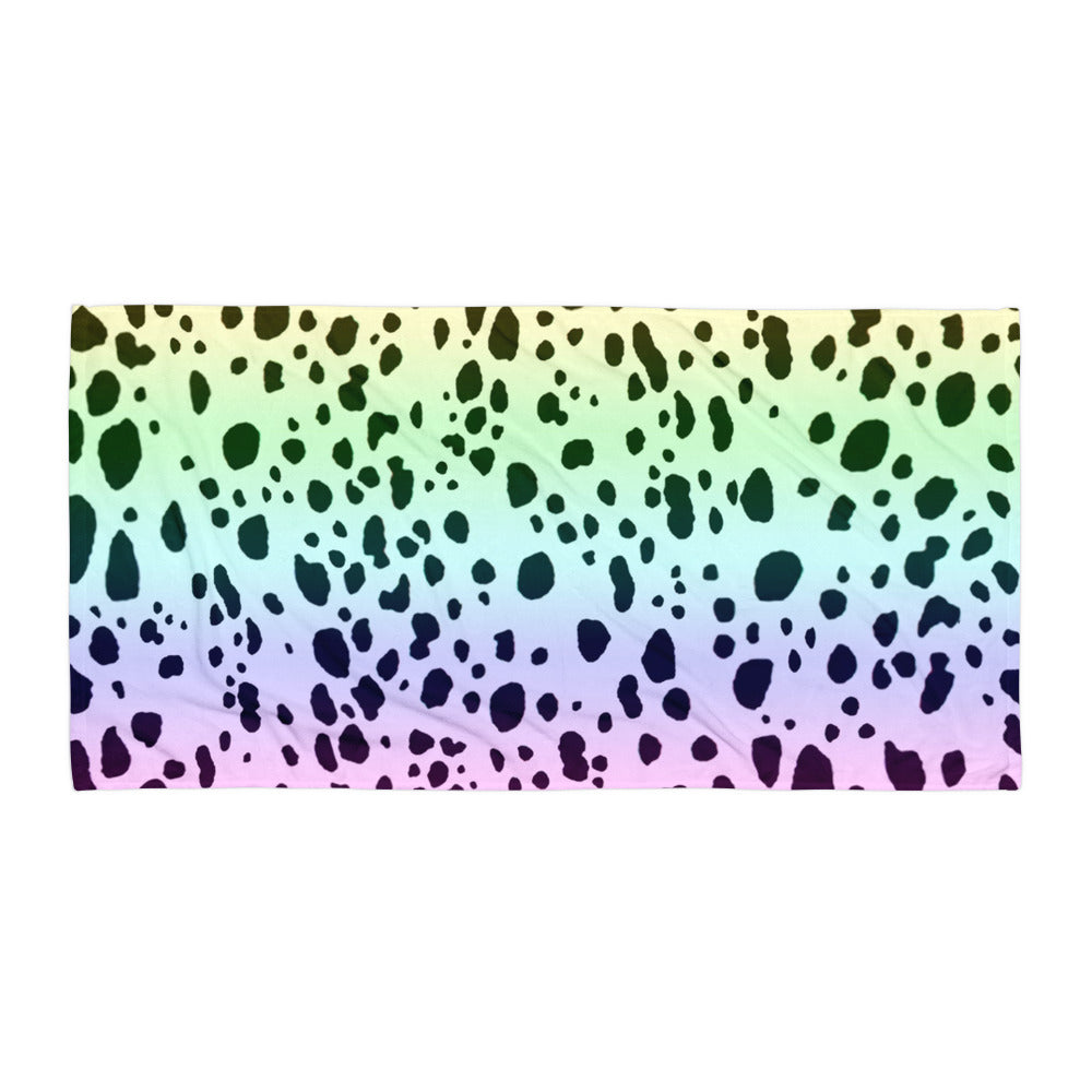 RAINBOW DALMATIANS SPOTS Towel - COOOL CATS