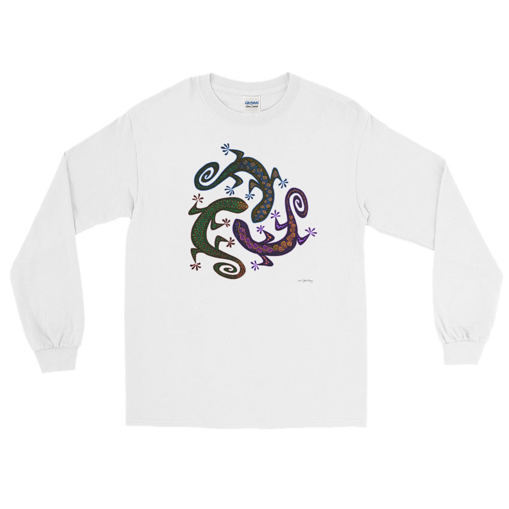 GECKO CIRCLE Long Sleeve T-Shirt - COOOL CATS