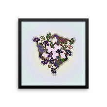 FROGS CIRCLE Framed poster - COOOL CATS