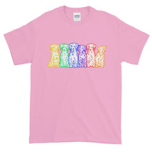 RAINBOW DALMATIANS  (2 SIDED) Short-Sleeve T-Shirt - COOOL CATS