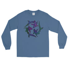 SHARK CIRCLE Long Sleeve T-Shirt - COOOL CATS