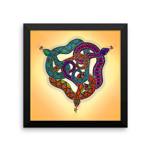 SNAKES CIRCLE Framed poster - COOOL CATS