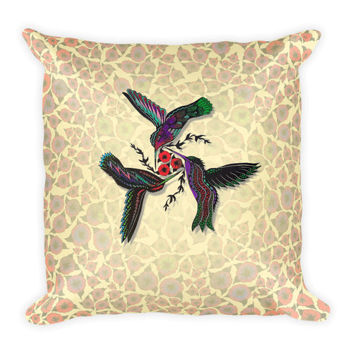 HUMMINGBIRDS Square Pillow