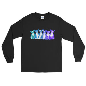 BLUE BOSTONS (2 SIDED) Long Sleeve T-Shirt - COOOL CATS