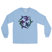 SHARK CIRCLE Long Sleeve T-Shirt - COOOL CATS