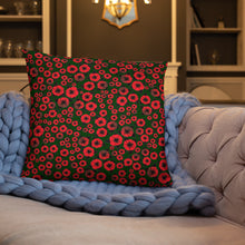 Bright Red Roses designer Basic Pillow by John A. Conroy