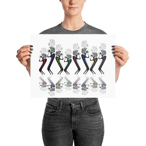 JAZZY KOKOPELLI LINE DANCE Poster