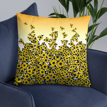 Yellow Bed of Roses designer Basic Pillow by John A. Conroy