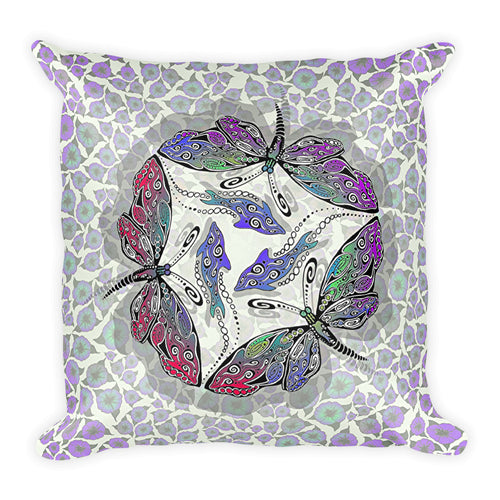 BUTTERDOLPHINS Square Pillow - COOOL CATS