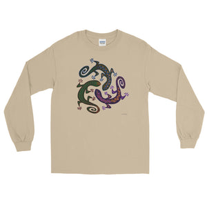 GECKO CIRCLE Long Sleeve T-Shirt - COOOL CATS