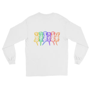 RAINBOW DALMATIANS Long Sleeve T-Shirt - COOOL CATS