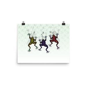 DANCING FROGS Poster - COOOL CATS