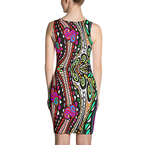 SWIRLY Sublimation Cut & Sew Dress - COOOL CATS