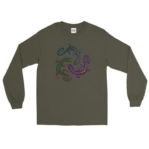 GECKO CIRCLE Long Sleeve T-Shirt - COOOL CATS