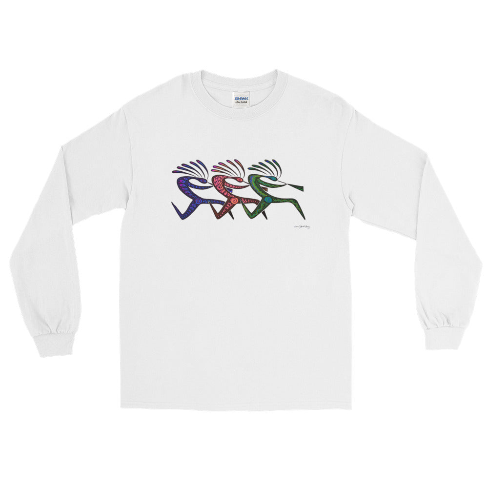 RUNNING KOKOPELLI Long Sleeve T-Shirt - COOOL CATS