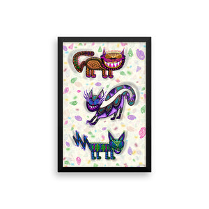 SNEAKY CATS Framed poster - COOOL CATS