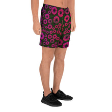 Red Roses Men's Athletic Long Shorts