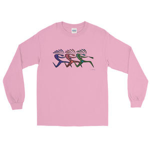 RUNNING KOKOPELLI Long Sleeve T-Shirt - COOOL CATS