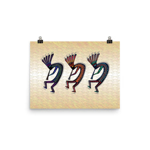 THREE KOKOPELLI Poster - COOOL CATS