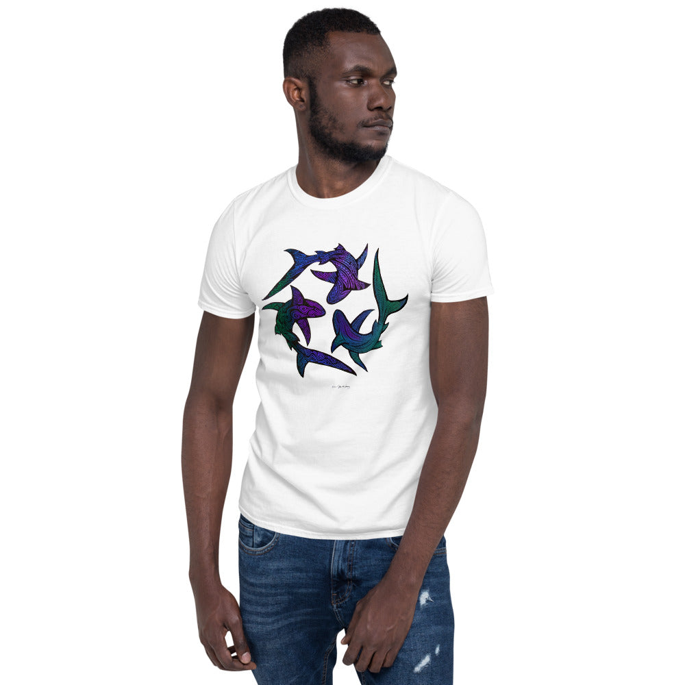 SHARK CIRCLE Short-Sleeve Unisex T-Shirt