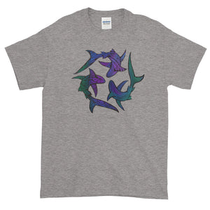 SHARK CIRCLE Short-Sleeve T-Shirt - COOOL CATS