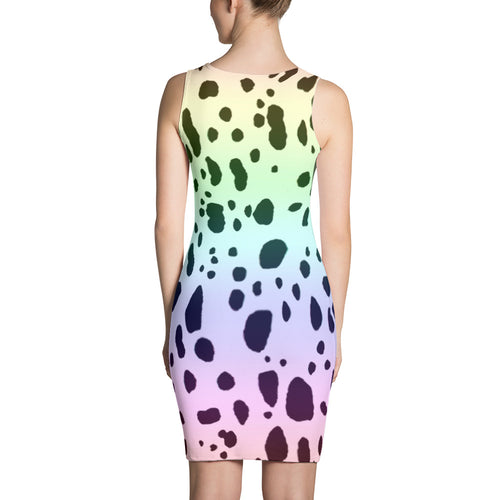 RAINBOW DALMATIAN SPOTTED Sublimation Cut & Sew Dress - COOOL CATS