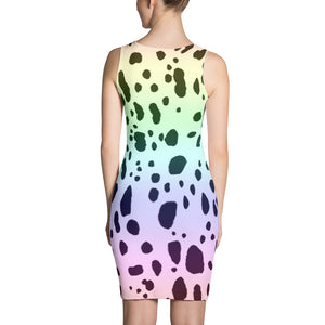 RAINBOW DALMATIAN SPOTTED Sublimation Cut & Sew Dress - COOOL CATS
