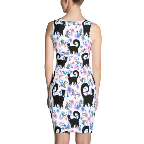 PURPLE COCKTAILS Sublimation Cut & Sew Dress - COOOL CATS