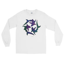 SHARK CIRCLE Long Sleeve T-Shirt - COOOL CATS