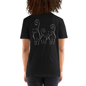 CATS SILHOUETTES 2-sided Short-Sleeve Unisex T-Shirt