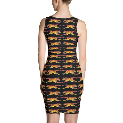 LEAPING TIGERS Sublimation Cut & Sew Dress - COOOL CATS