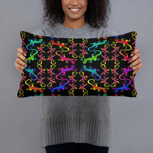 Gecko Puzzle Basic Pillow