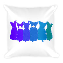 BLUE BOSTONS (FRONT & BACK) Square Pillow - COOOL CATS