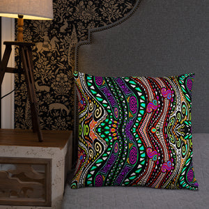 Rainbow Swirls Basic Pillow