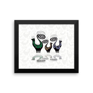 SNOOTY CATS Framed poster - COOOL CATS