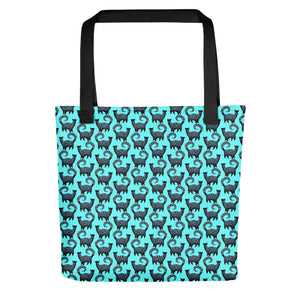 BLUE SNOBBY PATTERN Tote bag - COOOL CATS